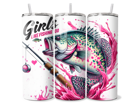 Tumbler - Girls like fishing