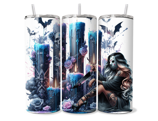 Tumbler - Blue Candle Jason Girl