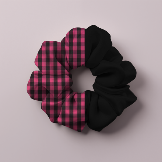 XL Half Gingham Scrunchie ( Pre order )