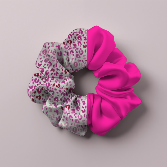 XL Pink Leopard Scrunchie ( Pre order )
