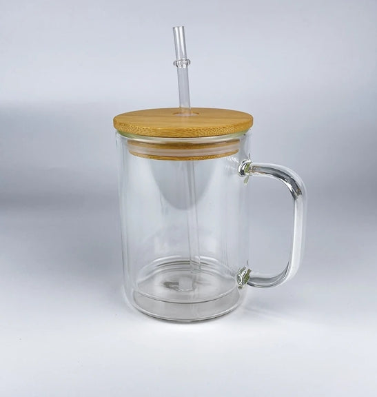 16 oz Glass Snowglobe- Mug