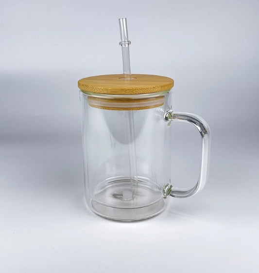 16 oz Glass Snowglobe- Mug
