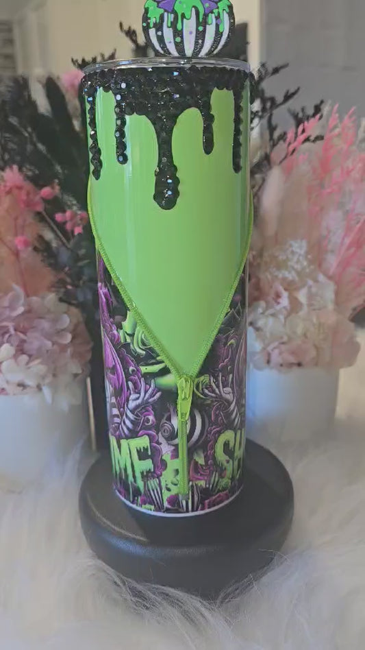Custom Zipper Stainless Steel Tumbler